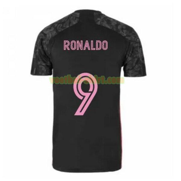 ronaldo 9 real madrid 3e shirt 2020-2021 zwart mannen