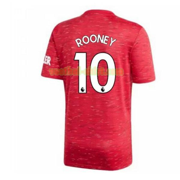 rooney 10 manchester united thuis shirt 2020-2021 mannen