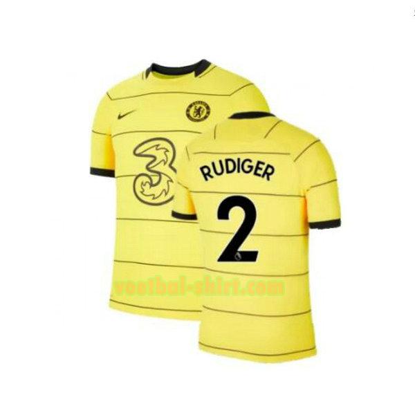 rudiger 2 chelsea 3e shirt 2021 2022 geel mannen