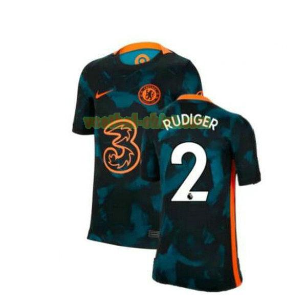 rudiger 2 chelsea uit shirt 2021 2022 groen mannen