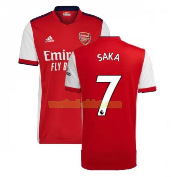 saka 7 arsenal thuis shirt 2021 2022 rood mannen