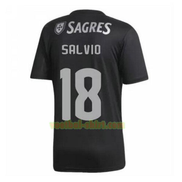 salvio 18 benfica uit shirt 2020-2021 zwart mannen