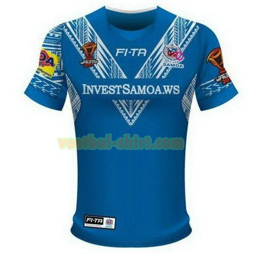 samoa rugby shirt rlwc 2017-2018 blauw mannen