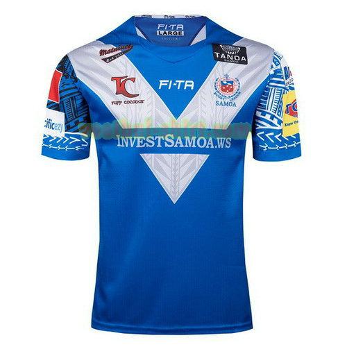 samoa thuis rugby shirt 2017-2018 blauw mannen