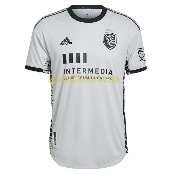 san jose earthquakes uit shirt 2022 2023 thailand blauw mannen