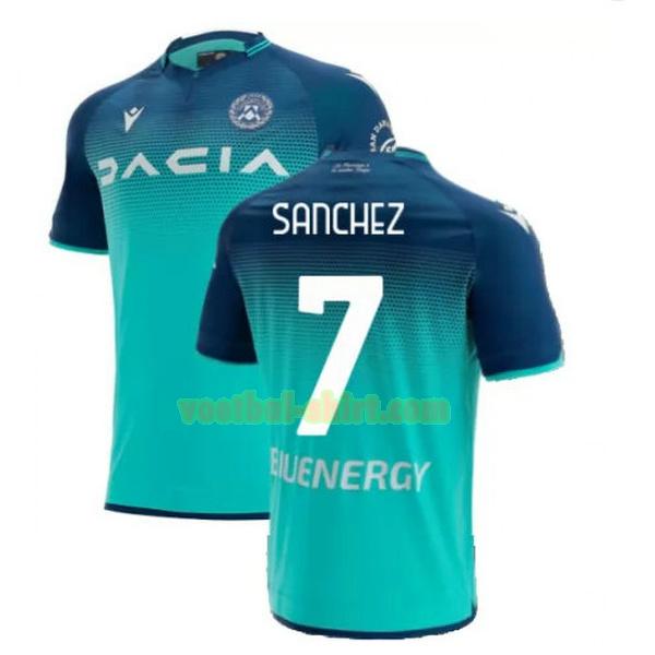 sanchez 7 udinese uit shirt 2021 2022 groen mannen