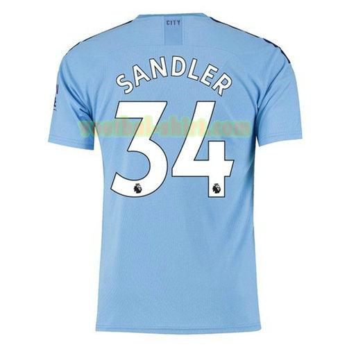 sandler 34 manchester city thuis shirt 2019-2020 mannen