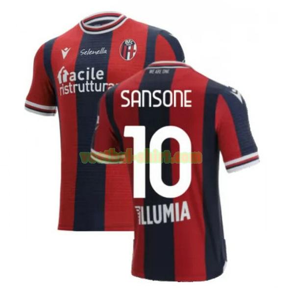 sansone 10 bologna thuis shirt 2021 2022 rood blauw mannen