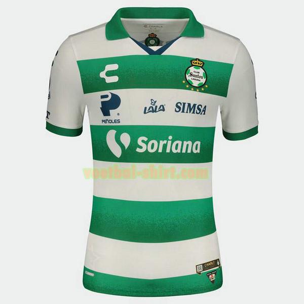 santos laguna thuis shirt 2021 2022 thailand groen wit mannen