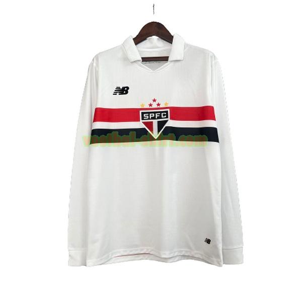 sao paulo lange mouwen thuis shirt 2024 2025 wit mannen