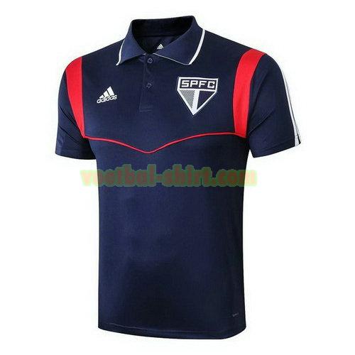 sao paulo poloshirt 2019-2020 blauw rood mannen