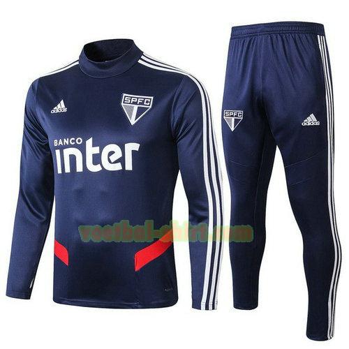 sao paulo trainingspak 2019-2020 blauw marinekleur kinderen