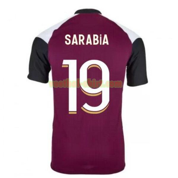 sarabia 19 paris saint germain 3e shirt 2020-2021 purper mannen
