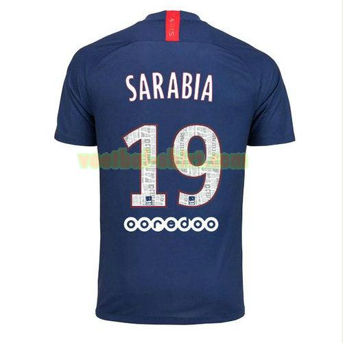 sarabia 19 paris saint germain thuis shirt 2019-2020 mannen