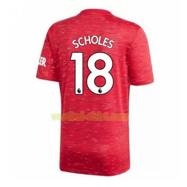 scholes 18 manchester united thuis shirt 2020-2021 mannen