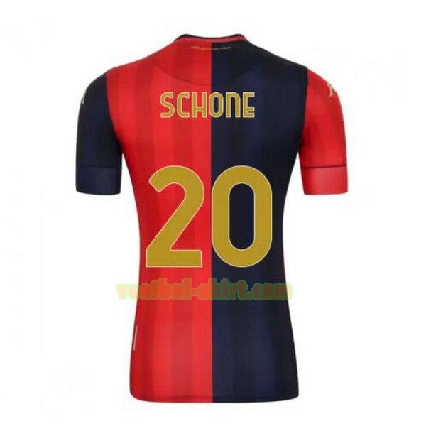 schone 20 genoa thuis shirt 2020-2021 rood blauw mannen