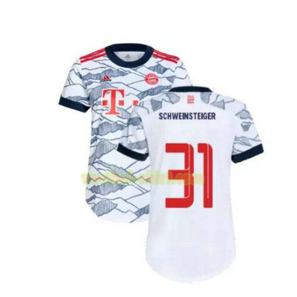 schweinsteiger 31 bayern münchen 3e shirt 2021 2022 grijs mannen