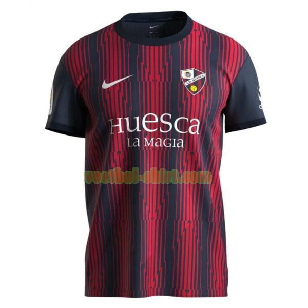 sd huesca thailand thuis shirt 2022 2023 rood zwart mannen