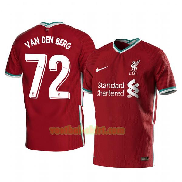 sepp van den berg 72 liverpool thuis shirt 2020-2021 mannen