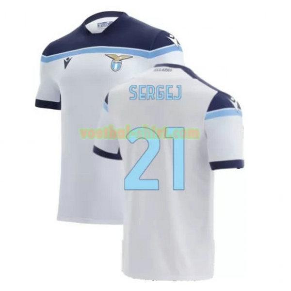 sergej 21 lazio roma uit shirt 2021 2022 wit mannen