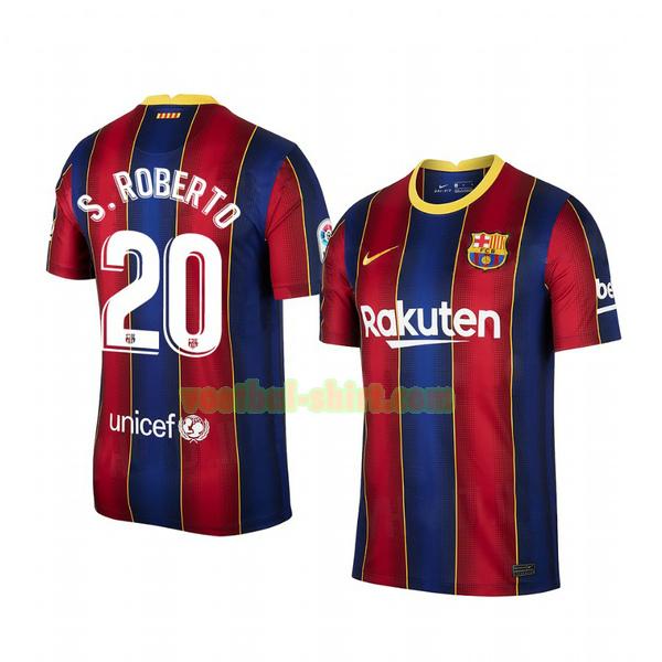 sergi roberto 20 barcelona thuis shirt 2020-2021 mannen