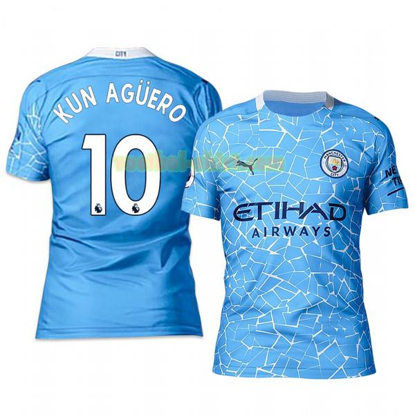 sergio aguero 10 manchester city thuis shirt 2020-2021 mannen