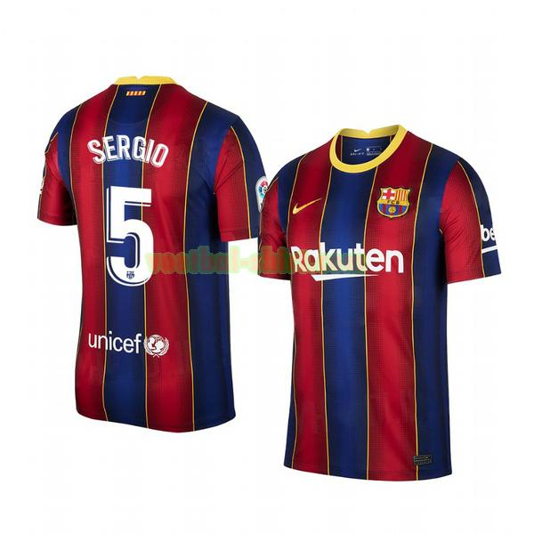 sergio busquets 5 barcelona thuis shirt 2020-2021 mannen