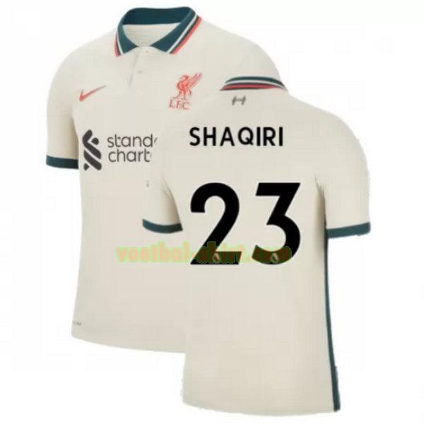shaqiri 23 liverpool uit shirt 2021 2022 geel mannen