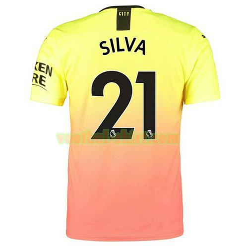 silva 21 manchester city 3e shirt 2019-2020 mannen