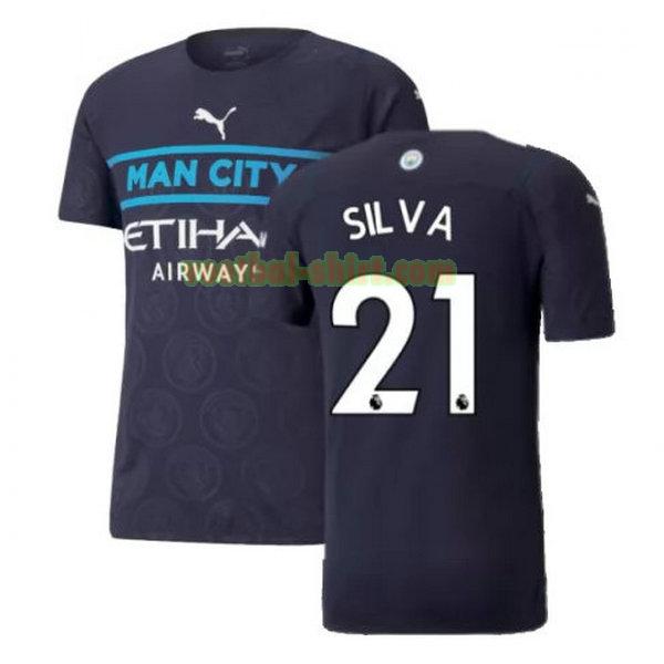 silva 21 manchester city 3e shirt 2021 2022 zwart mannen