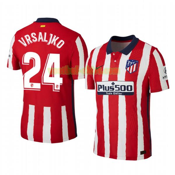 sime vrsaljko 24 atletico madrid thuis shirt 2020-21 mannen