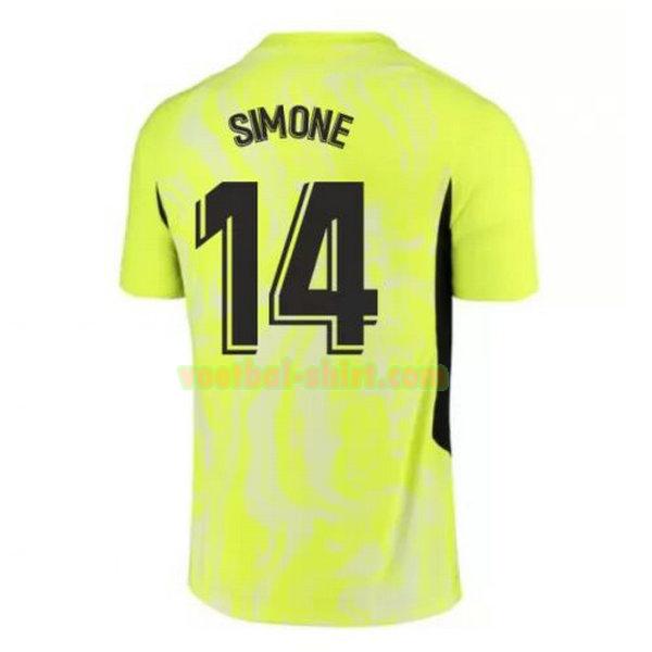 simone 14 atletico madrid 3e shirt 2020-2021 groen mannen