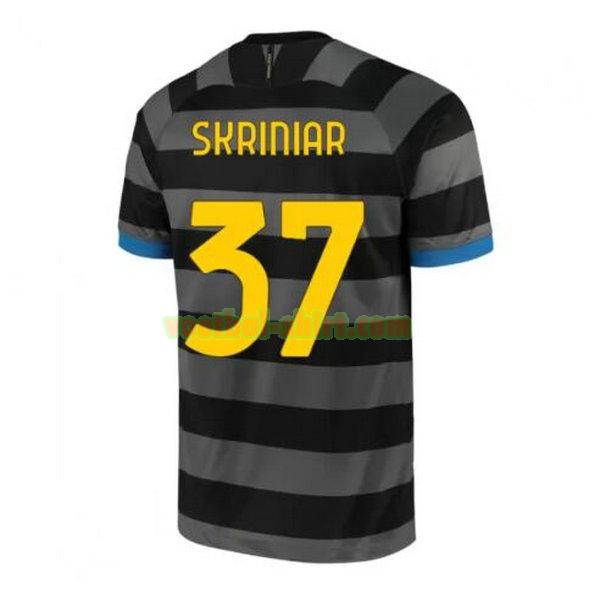 skriniar 37 inter milan 3e shirt 2020-2021 grijs mannen