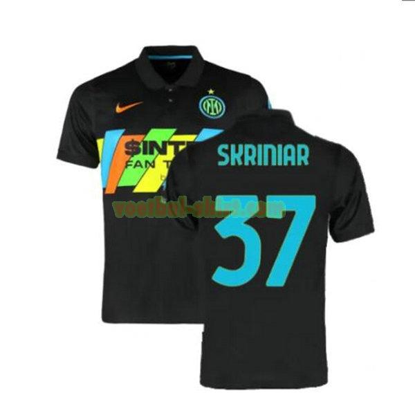 skriniar 37 inter milan 3e shirt 2021 2022 zwart mannen