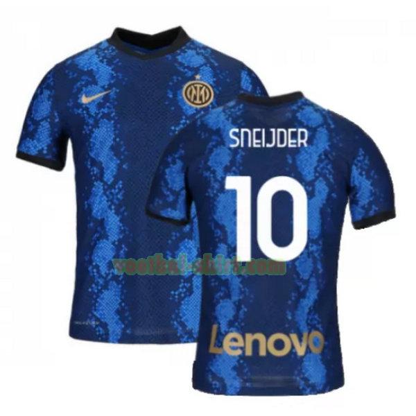 sneijder 10 inter milan thuis shirt 2021 2022 blauw mannen