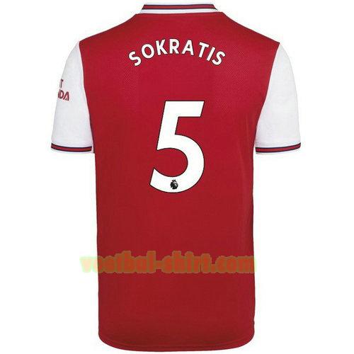 sokratis 5 arsenal thuis shirt 2019-2020 mannen