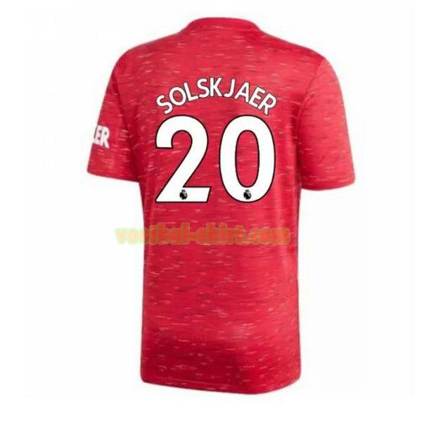 solskjaer 20 manchester united thuis shirt 2020-2021 mannen