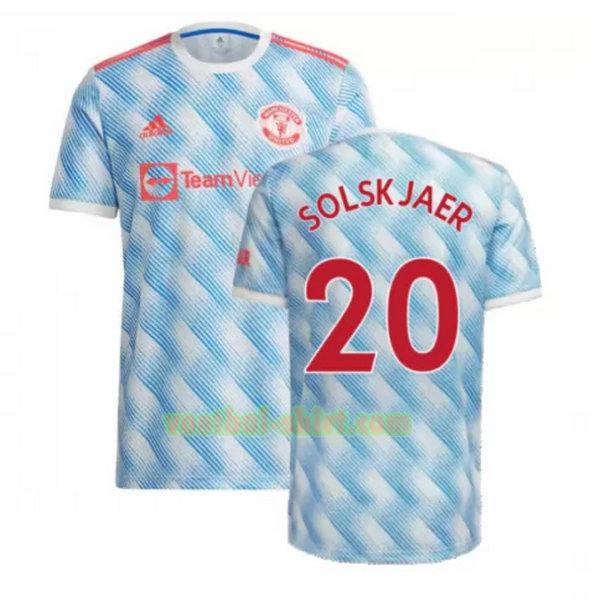 solskjaer 20 manchester united uit shirt 2021 2022 blauw mannen