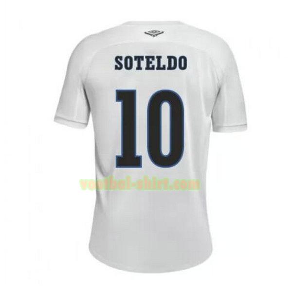 soteldo 10 santos fc thuis shirt 2020-2021 wit mannen