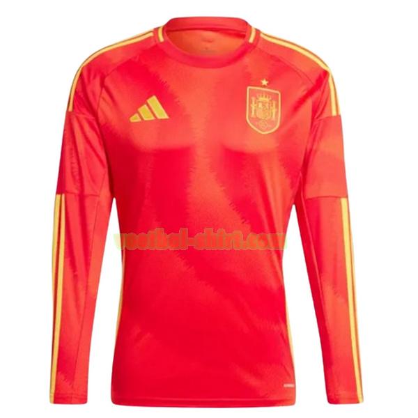 spanje lange mouwen thuis shirt 2024 rood mannen