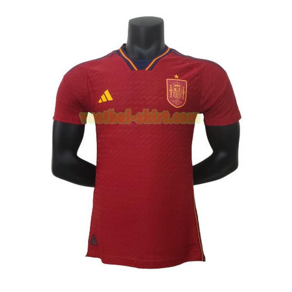 spanje player thuis shirt 2022 rood mannen