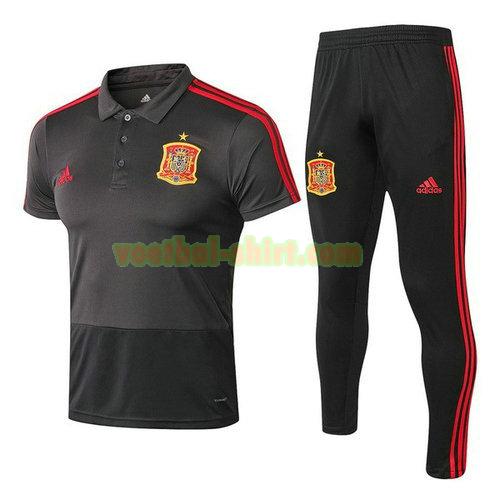 spanje set poloshirt 2018 grijs mannen