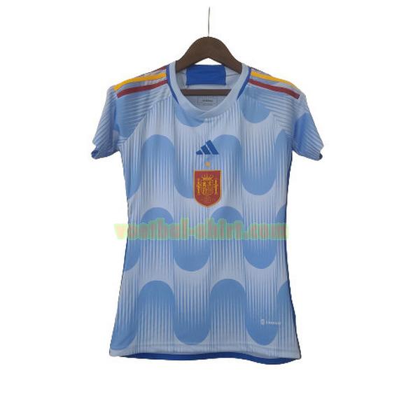 spanje uit shirt 2022 blauw dames