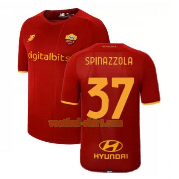 spinazzola 37 as roma thuis shirt 2021 2022 rood mannen