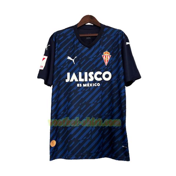 sporting gijon 3e shirt 2023 2024 thailand blauw mannen