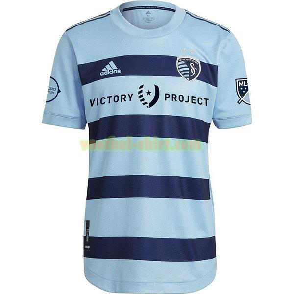 sporting kansas city thuis shirt 2021 2022 thailand blauw mannen