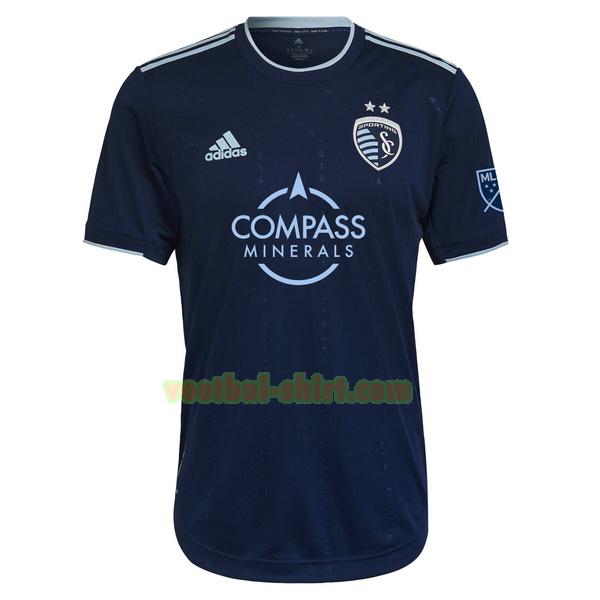 sporting kansas city uit shirt 2022 2023 thailand blauw mannen