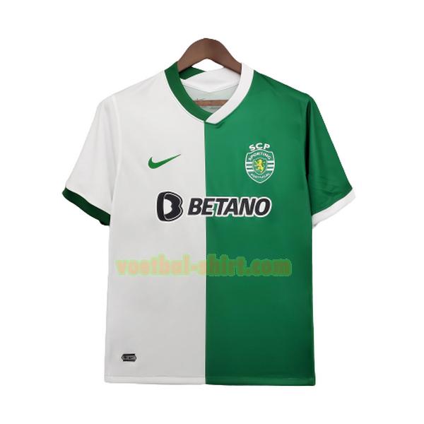 sporting lissabon pre-match training shirt 2021 2022 groen wit mannen