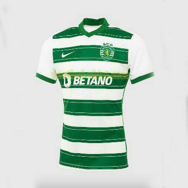 sporting lissabon thuis shirt 2021 2022 groen wit mannen