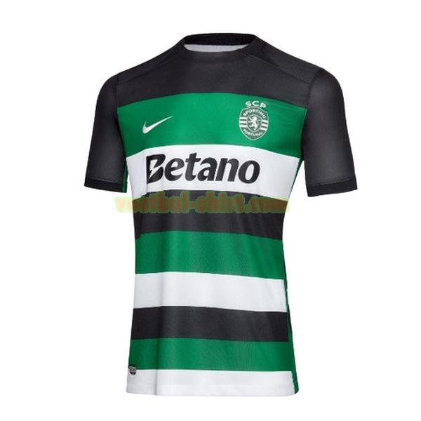 sporting lissabon thuis shirt 2024 2025 thailand groen zwart mannen